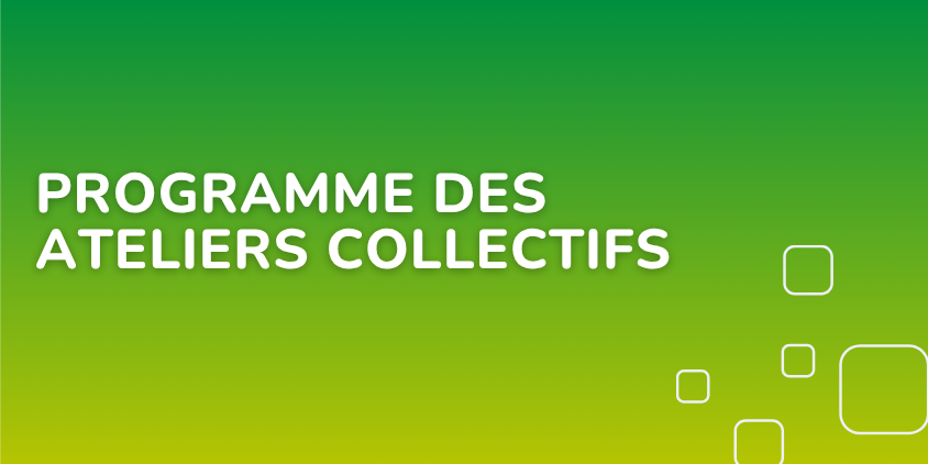 Programme des ateliers collectifs